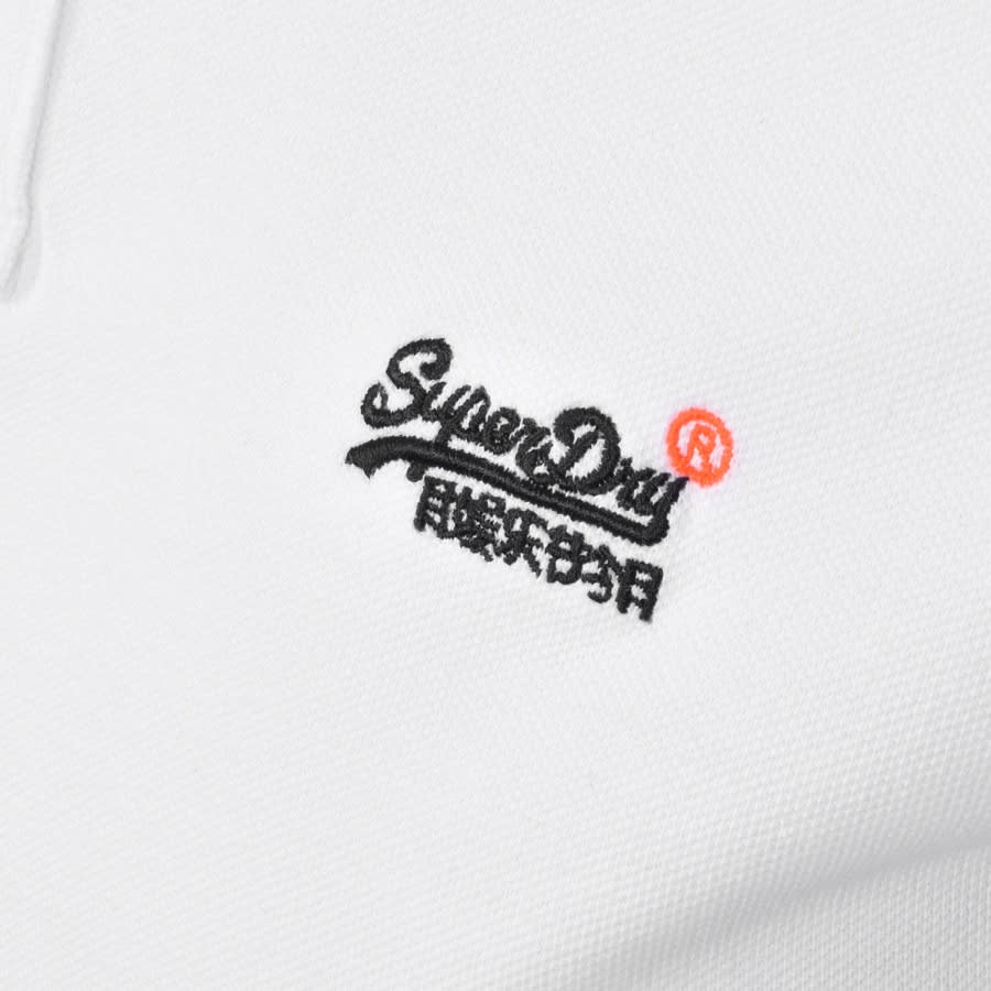 Alternative Image for ProductSuperdry Classic Polo T Shirt White3